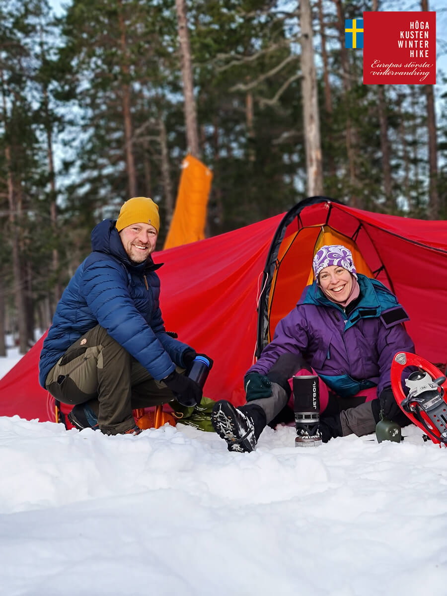 2 winter hiking sweden snowshoes high coast