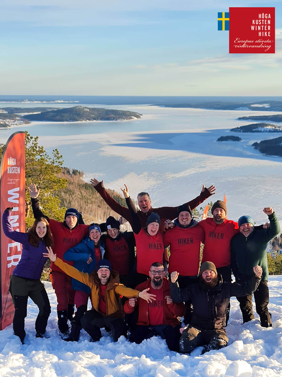 9a winter hiking snowshoes high coast sweden